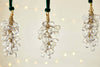 Danvi Glass Drop Baubles - Brass & Clear (Set of 3)