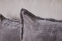 Dhara Velvet Cushion Cover - Charcoal