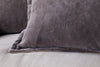 Dhara Velvet Cushion Cover - Charcoal