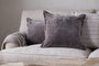 Dhara Velvet Cushion Cover - Charcoal