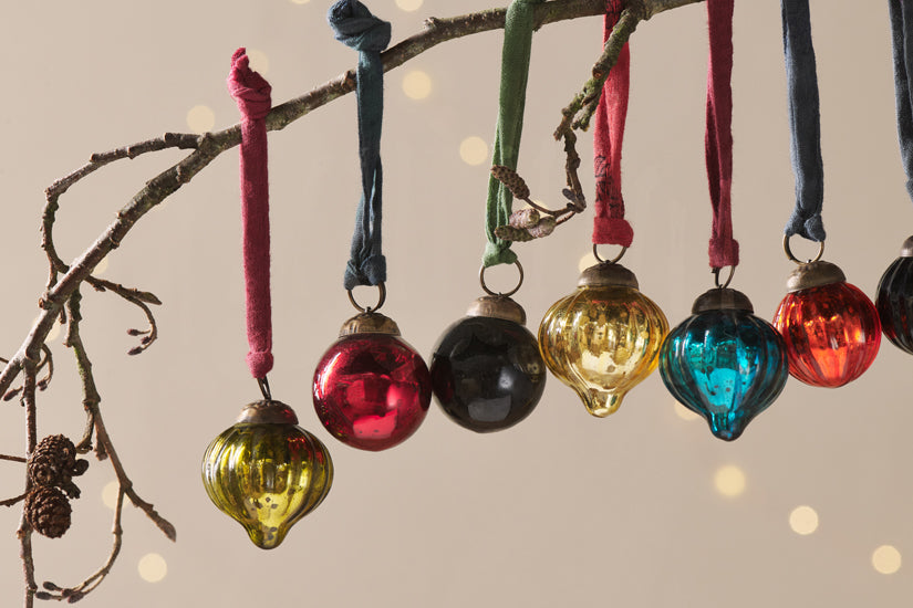 Dew Drop Baubles - Mixed Antique - (Set of 12)