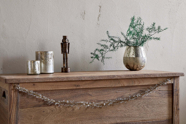Danvi Glass Drop Garland - Brass & Clear