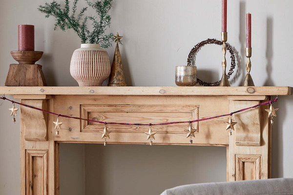 Didi Star Garland - Antique Brass