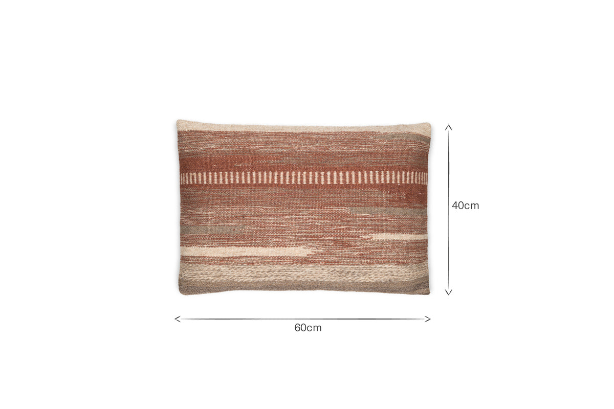 Aakash Wool Cushion Cover - Rust