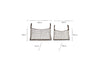 Adah Iron Baskets - Brown (Set of 2)
