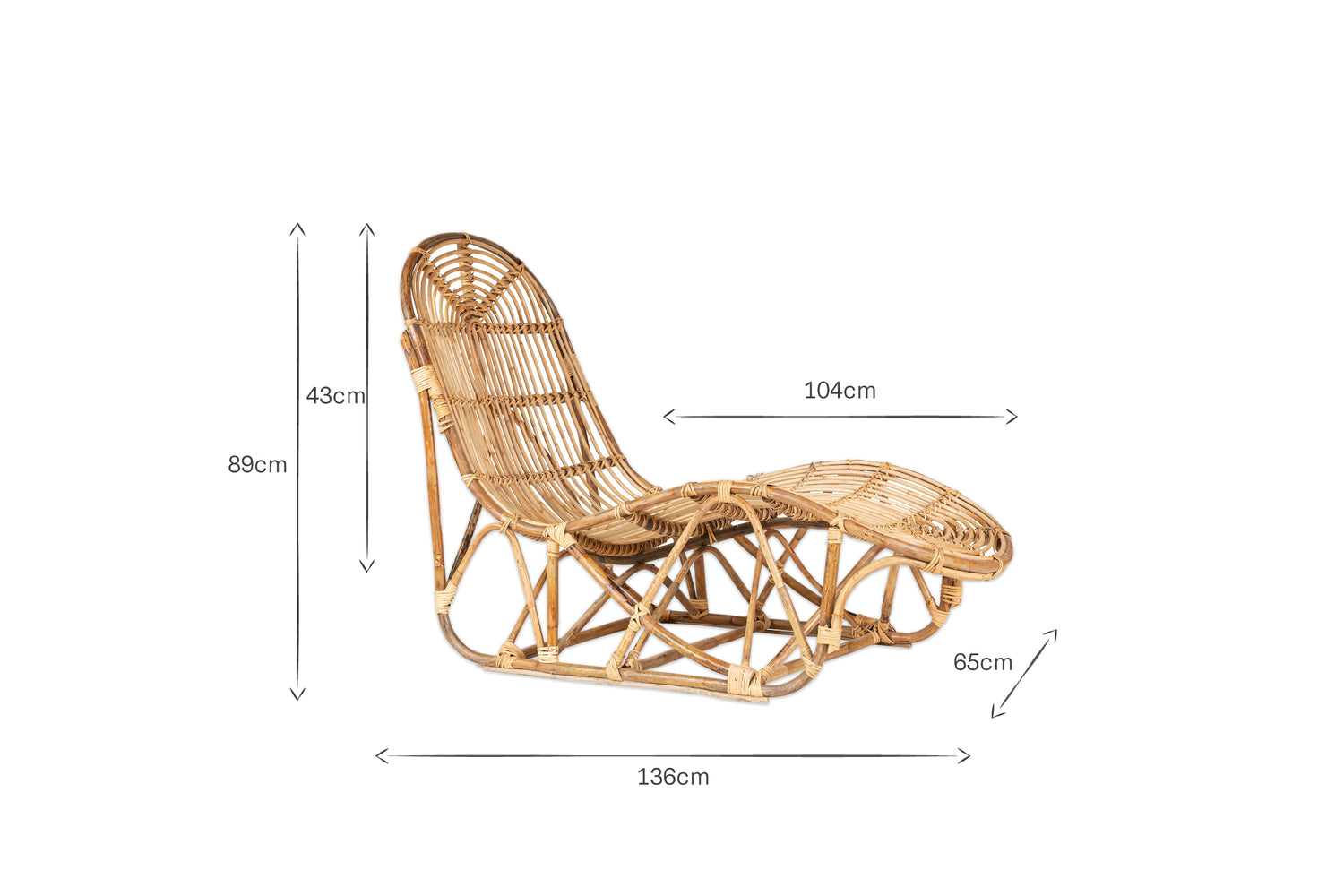 Arlia Rattan Lounger