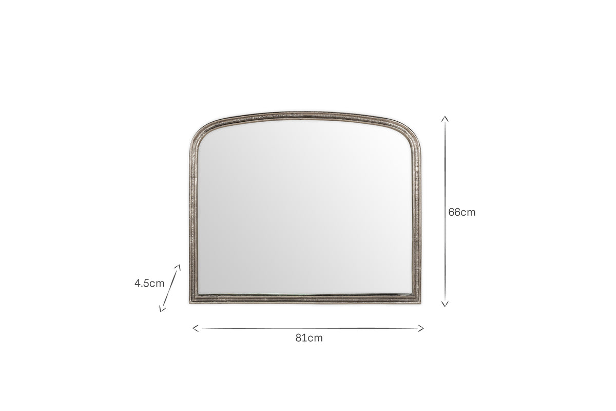 Almora Wall Mirror - Antique Nickle
