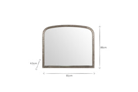 Almora Wall Mirror - Antique Nickle
