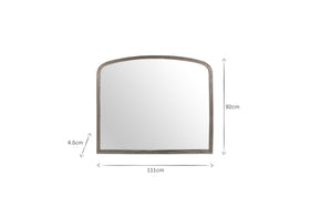 Almora Wall Mirror - Antique Nickle