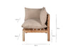 Anbarasi Acacia Modular Corner - Natural