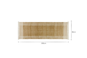 Andro Jute & Cotton Runner - Natural