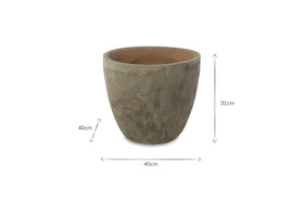 Affiti Clay Planter - Medium