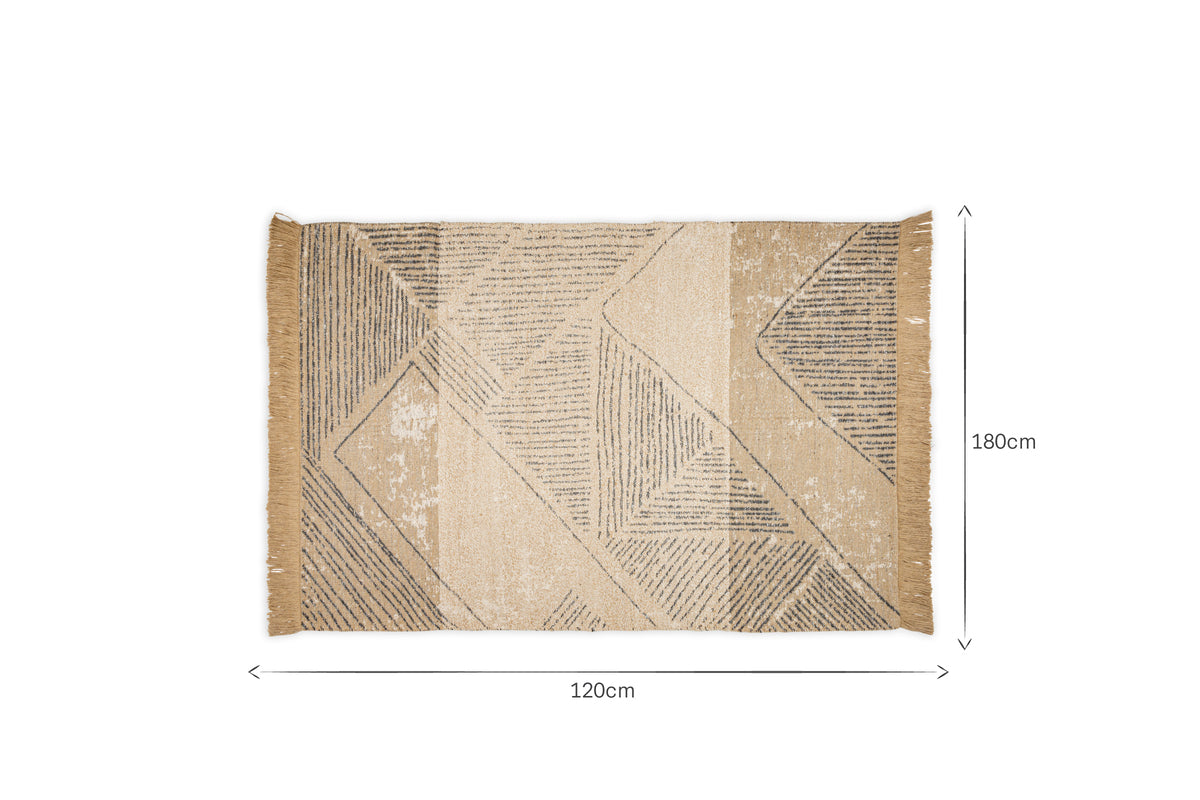 Anaisha Cotton & Jute Rug - Natural & Grey