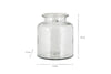 Akra Recycled Glass Vase - Clear
