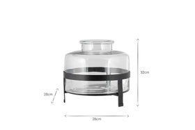 Akoro Recycled Glass Vase - Clear