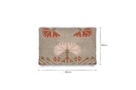 Bagru Wool & Cotton Cushion Cover - Soft Grey
