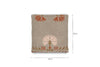Bagru Wool & Cotton Cushion Cover - Soft Grey