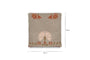 Bagru Wool & Cotton Cushion Cover - Soft Grey