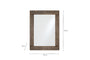 Bahula Decorative Outdoor Mirror - Rust