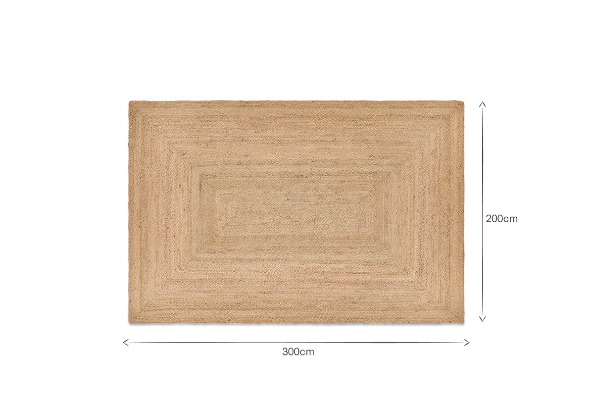 Braided Hemp Rug - Natural - Extra Large