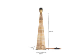 Chameli Mango Wood Table Lamp - Natural