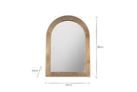 Cayce Cast Aluminum Vanity Mirror - Antique Brass