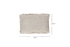 Gili Linen Cushion Cover - Dark Green & Natural