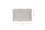 Gili Linen Cushion Cover - Dark Green & Natural