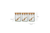 Izaan Spice Jar - Clear (Set of 3)