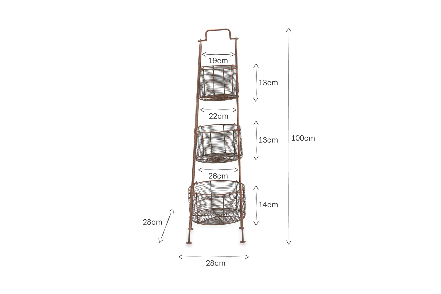 Inkollu Three-Tiered Storage Stand