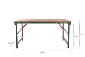 Ishan Reclaimed Folding Dining & Coffee Table