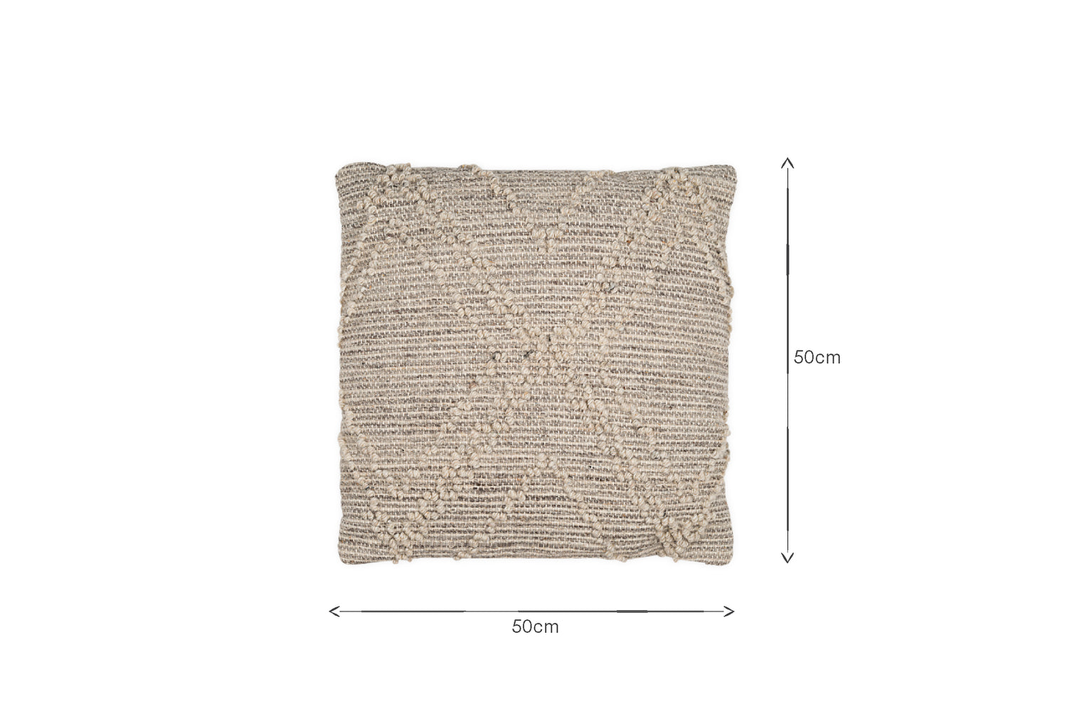 Juliyet Cotton & Wool Cushion Cover - Natural