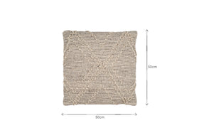 Juliyet Cotton & Wool Cushion Cover - Natural