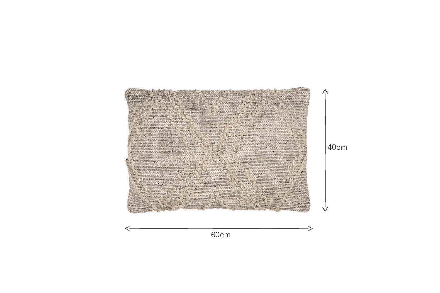 Juliyet Cotton & Wool Cushion Cover - Natural