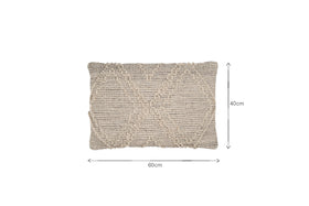 Juliyet Cotton & Wool Cushion Cover - Natural