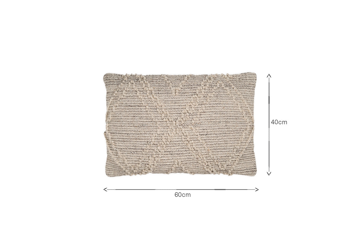 Juliyet Cotton & Wool Cushion Cover - Natural