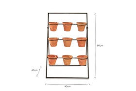 Jara Terracotta Planter Stand