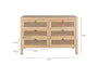 Kanz Mango Wood Chest Of Drawers - Natural