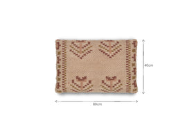 Kandy Wool & Cotton Cushion Cover - Dusty Pink