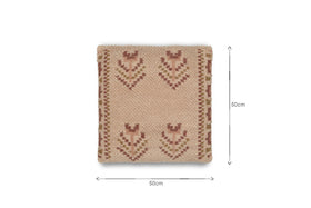 Kandy Wool & Cotton Cushion Cover - Dusty Pink