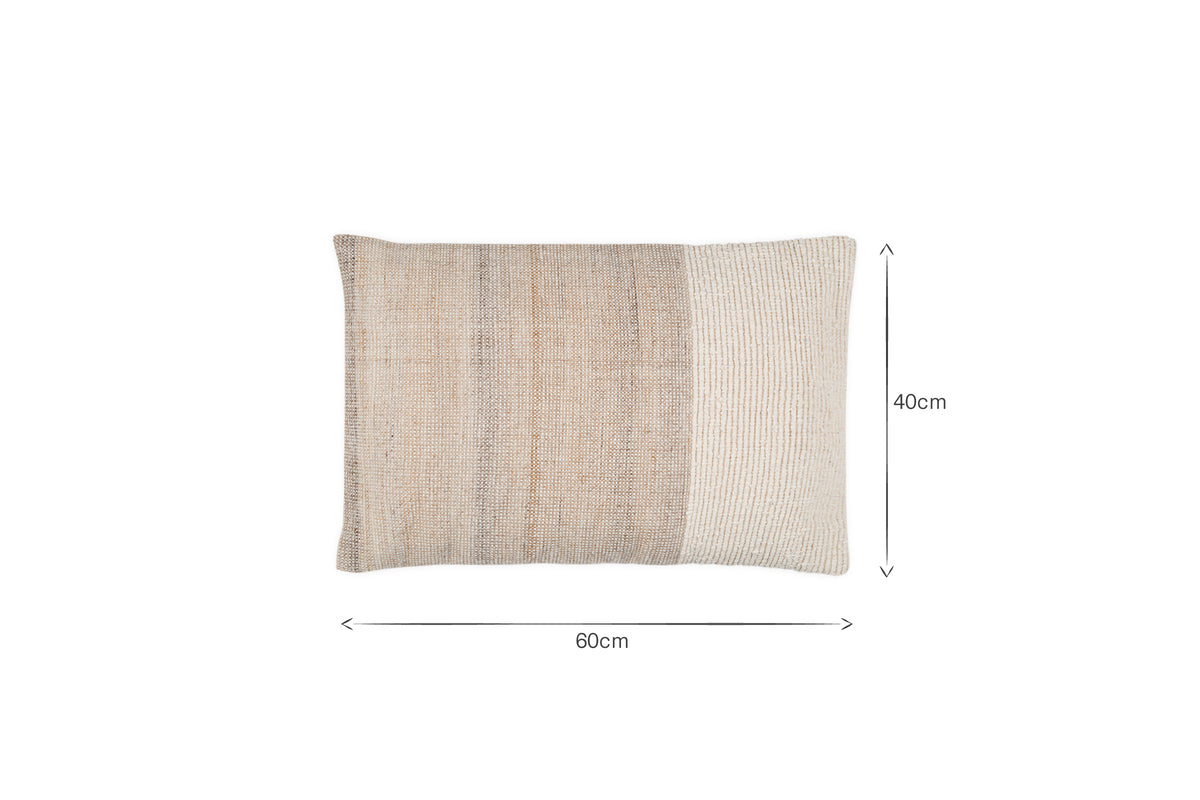 Karaya Cotton & Wool Cushion Cover - Natural