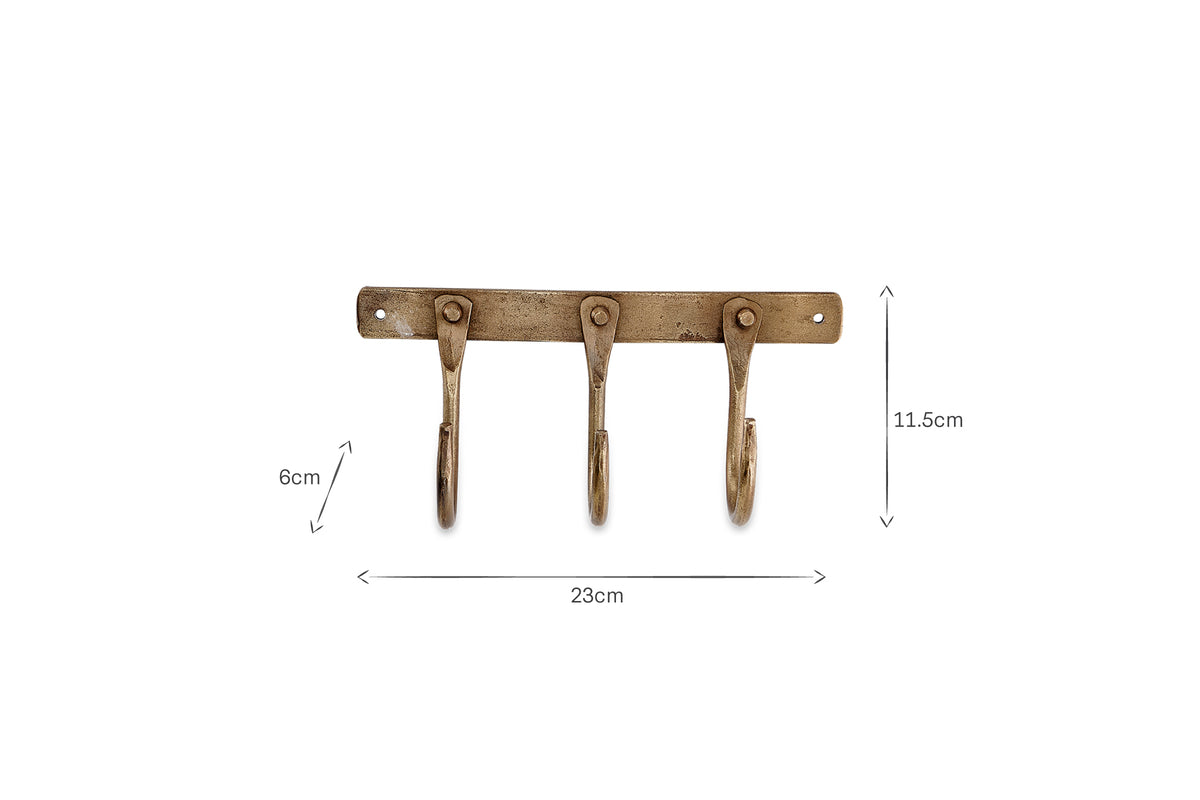 Kuna Iron Hooks - Antique Brass