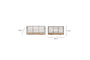 Kochi Iron & Mango Wood Baskets - Brown (Set of 2)