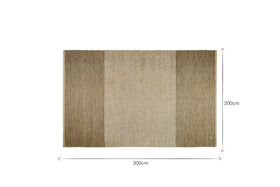 Kufri Jute Rug - Soft Blue & Brown