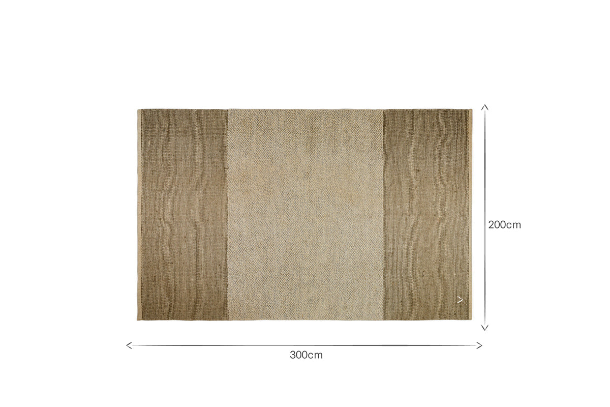 Kufri Jute Rug - Soft Blue & Brown
