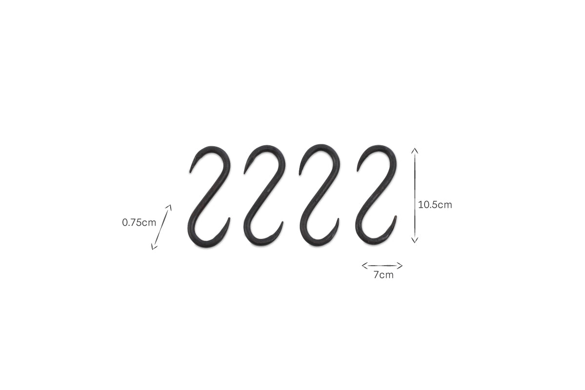 Laila Iron S-Hooks - Iron - (Set of 4)
