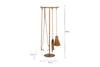 Lowada Iron Fireside Tools - Antique Brass