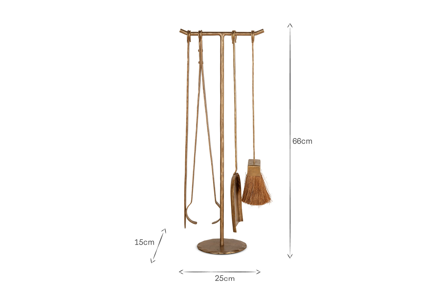 Lowada Iron Fireside Tools - Antique Brass