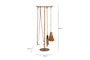 Lowada Iron Fireside Tools - Antique Brass