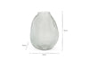 Linsy Ribbed Glass Vase - Clear